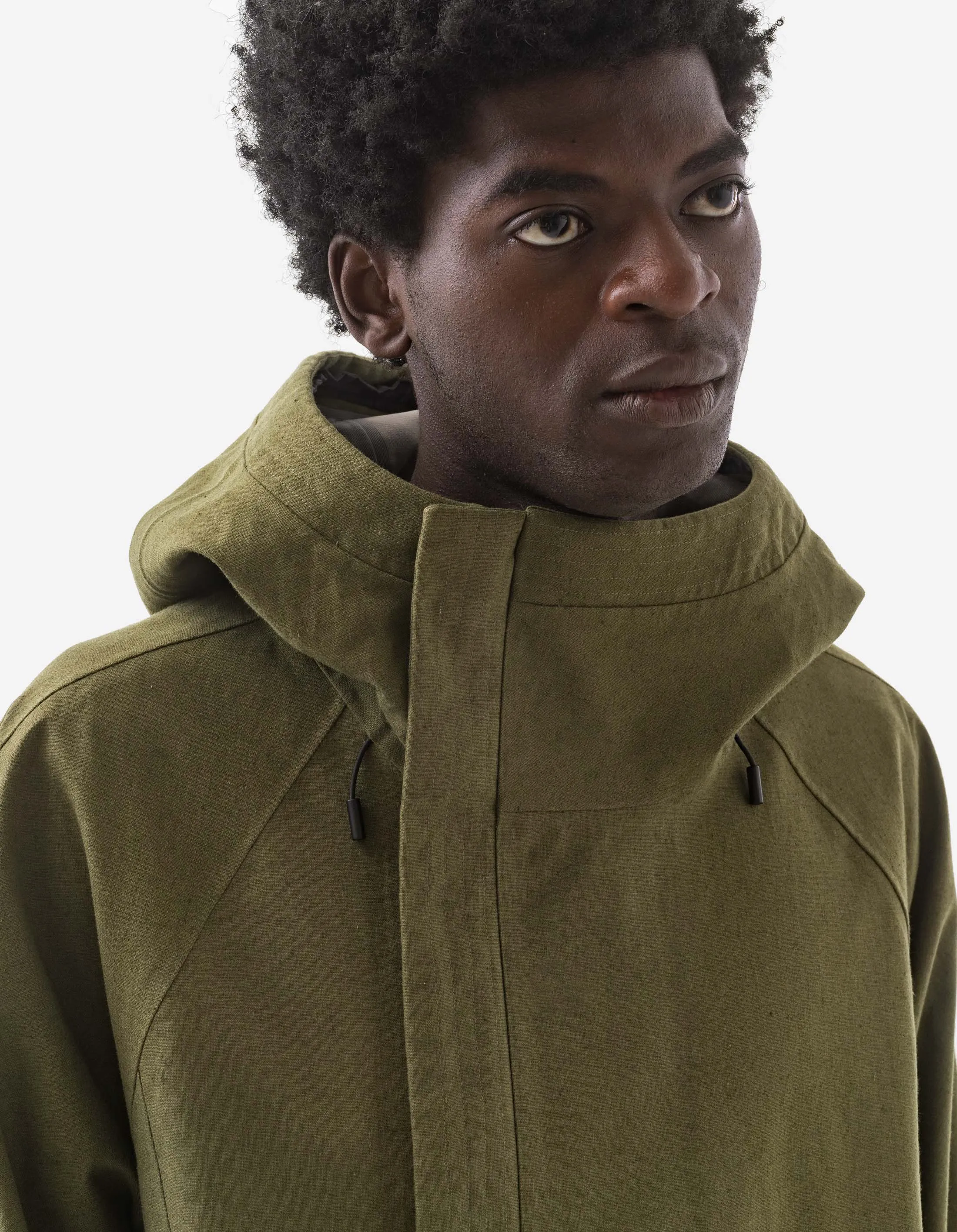 1450 Asym Mid Parka Olive