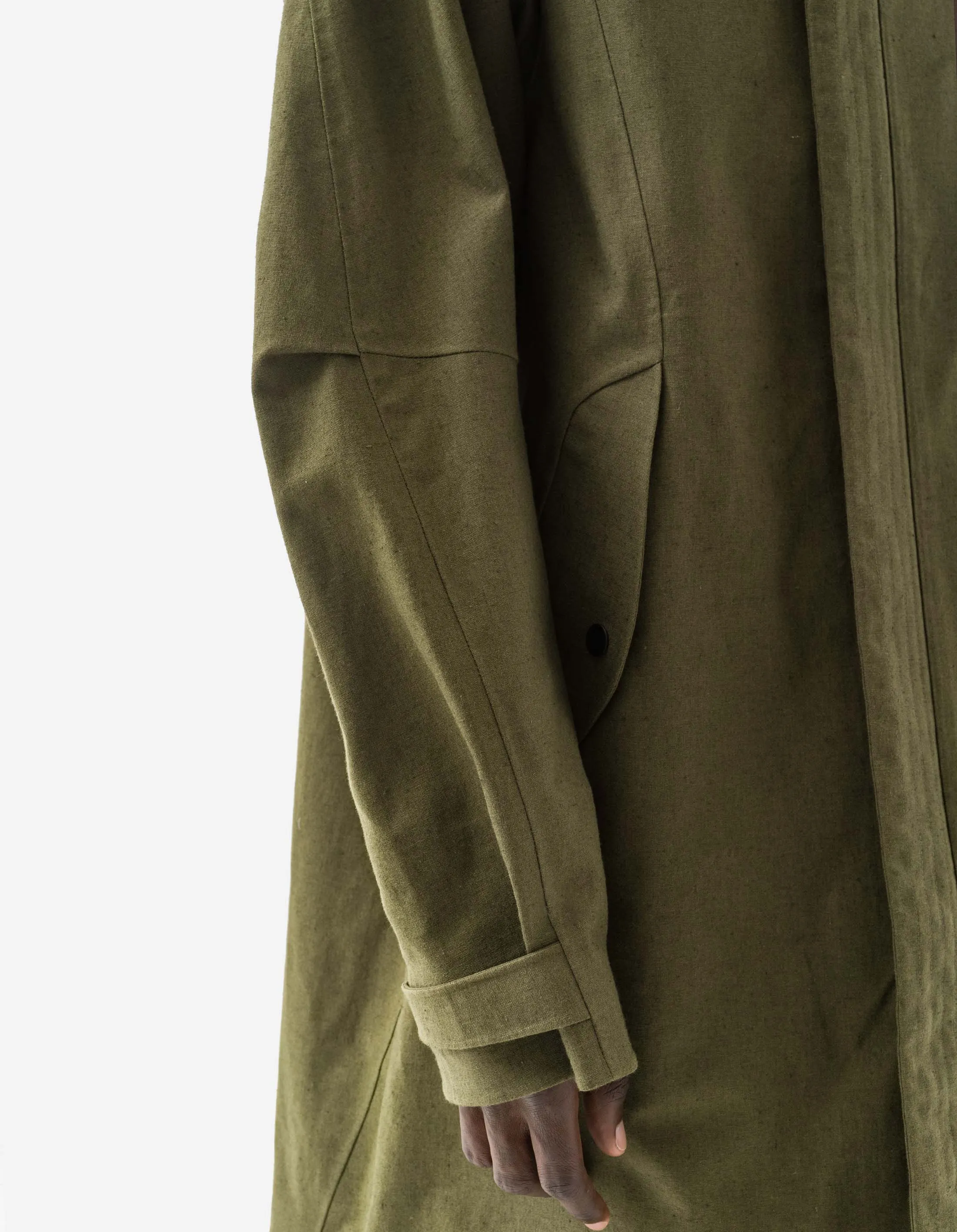 1450 Asym Mid Parka Olive