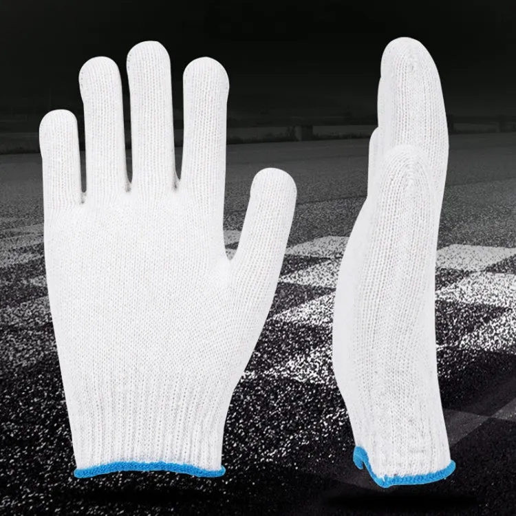 750G 12pairs Labor Protection Wear-Resistant Cotton Gloves Thickened Construction Site Work Gloves