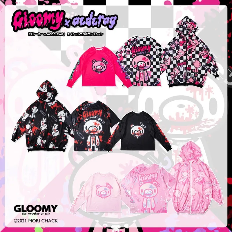 ACDC RAG and Gloomy Bear dark hoodie