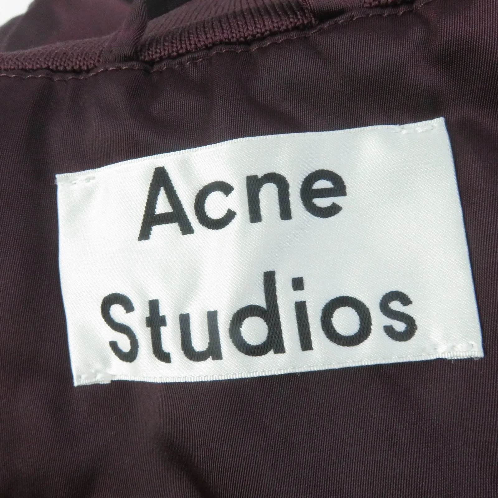 Acne Studios Aude Bomber Jacket Burgundy Women