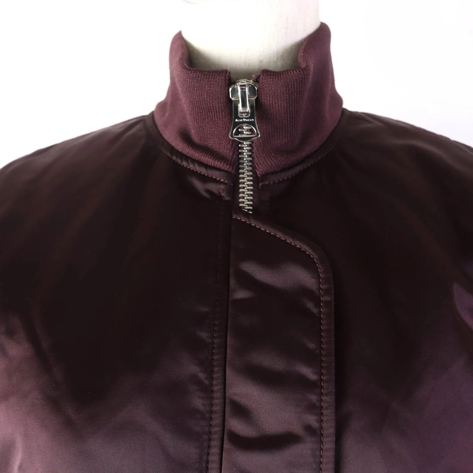 Acne Studios Aude Bomber Jacket Burgundy Women