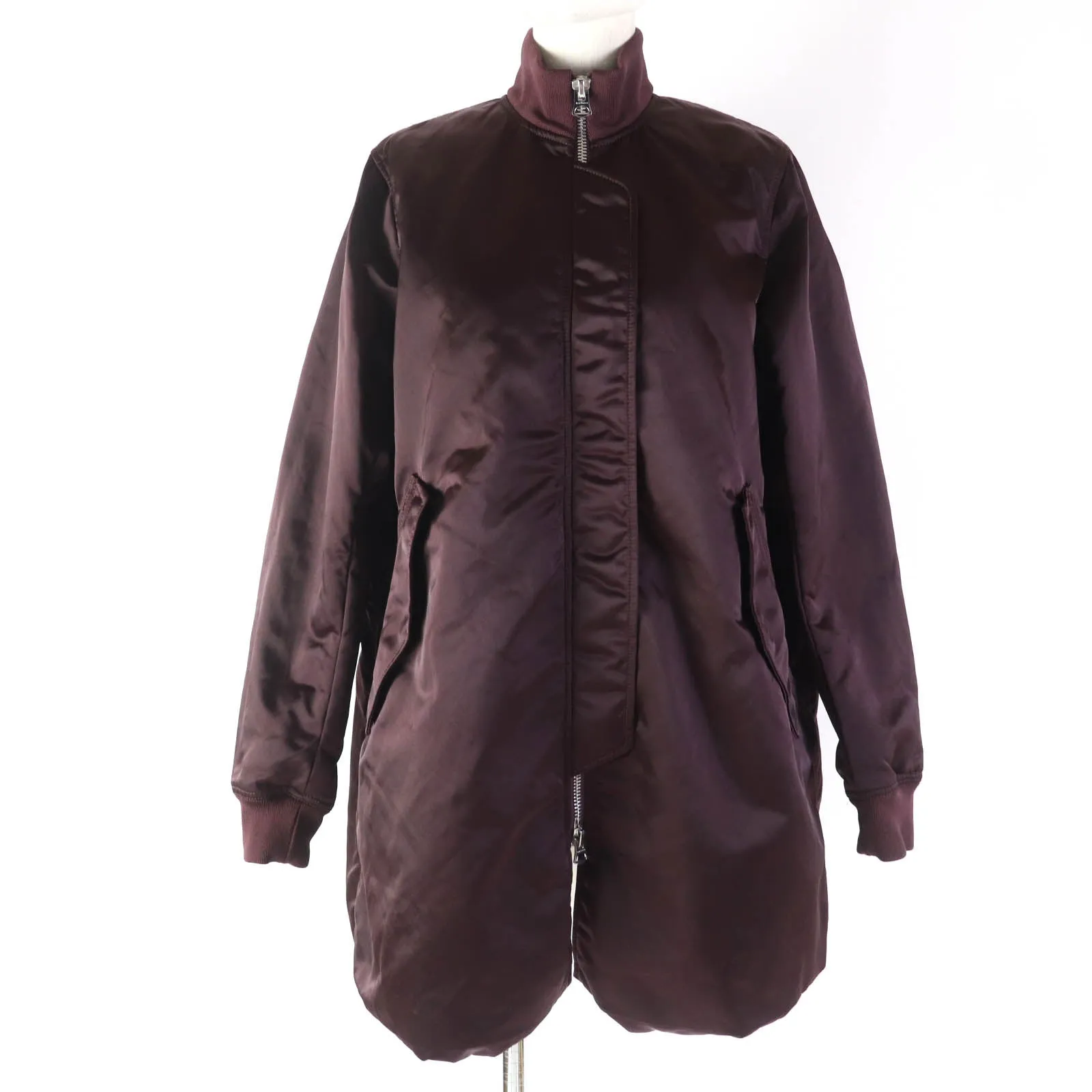 Acne Studios Aude Bomber Jacket Burgundy Women