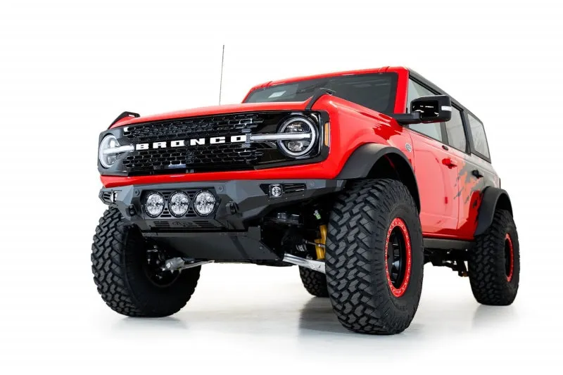 Addictive Desert Designs 21-22 Ford Bronco Bomber Front Bumper (w/ 3 Rigid 360 Mounts)