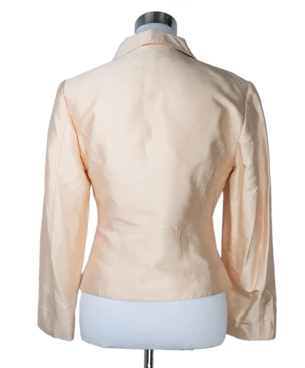 Alberta Ferretti Peach Silk Blazer sz 4