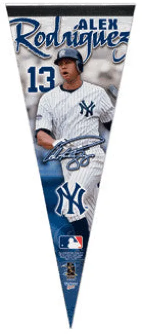 Alex Rodriguez "Signature" Premium Felt Pennant (L.E. /2,009)