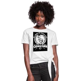 All Women Are Created Equal But Only The Best Are Born A Capricorn Women's Knotted T-Shirt