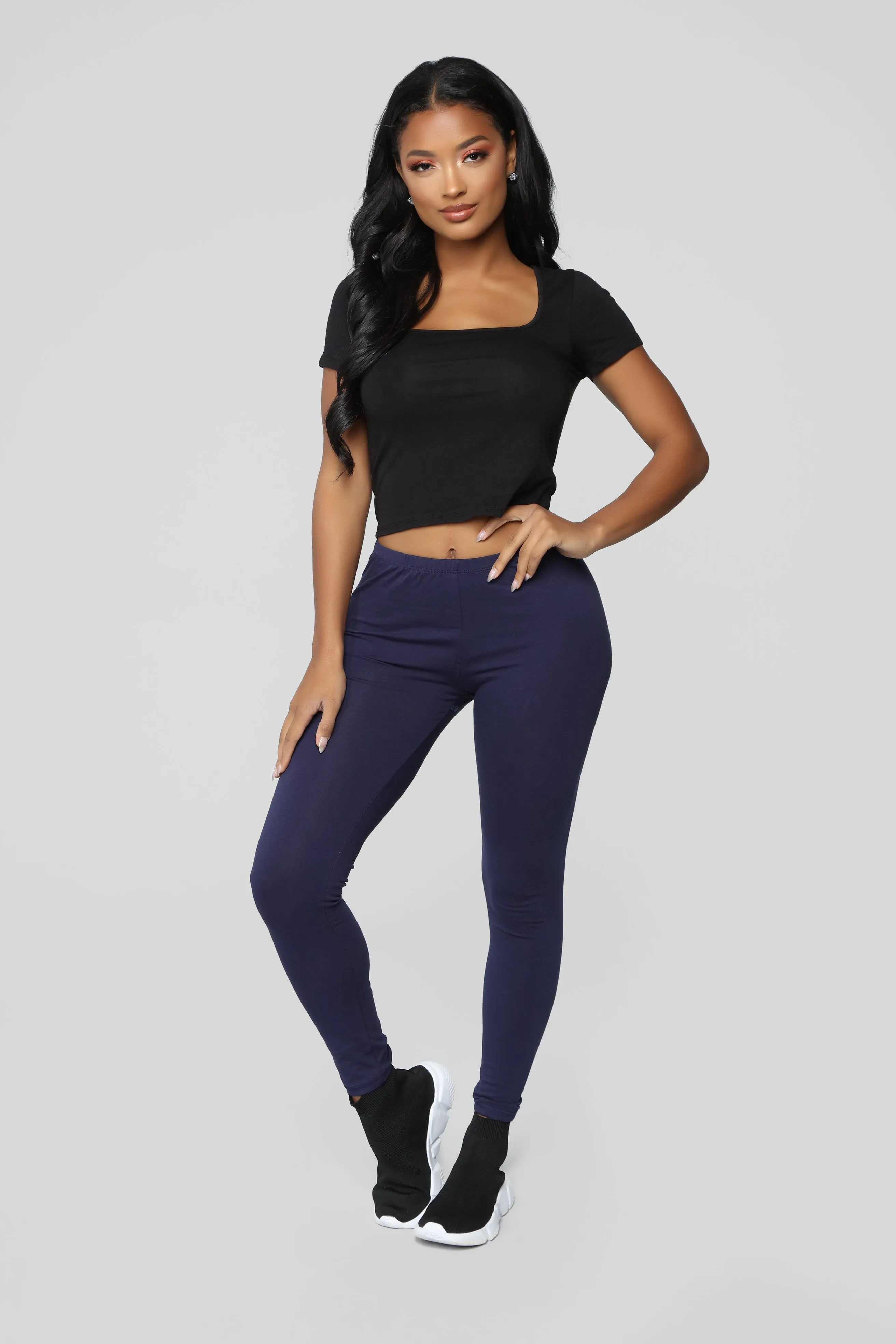 Almost Daily Layering Leggings - Navy