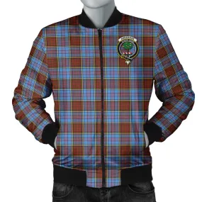 Anderson Modern Tartan Bomber Jacket with Family Crest