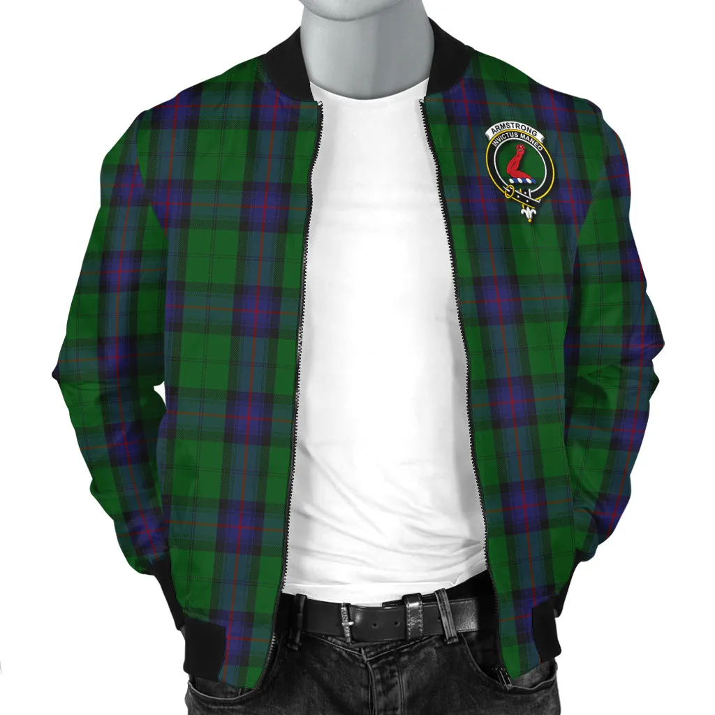 Armstrong Tartan Bomber Jacket with Family Crest