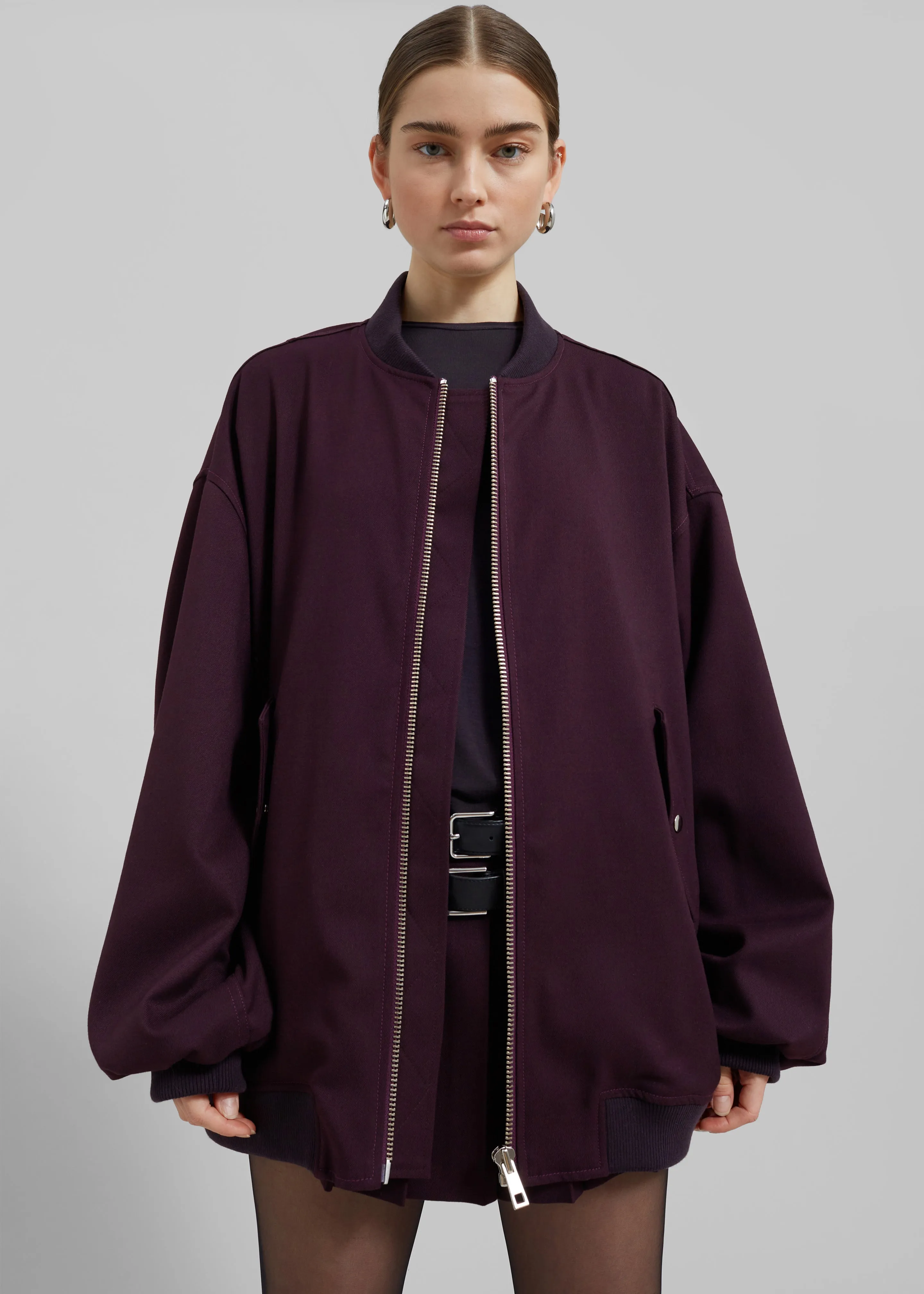 Astra Bomber Jacket - Burgundy