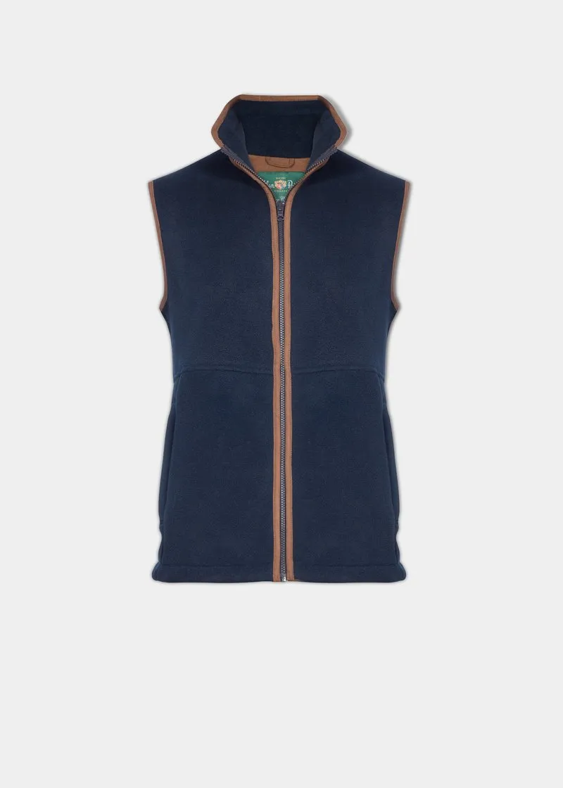 Aylsham Children's Fleece Waistcoat In Navy