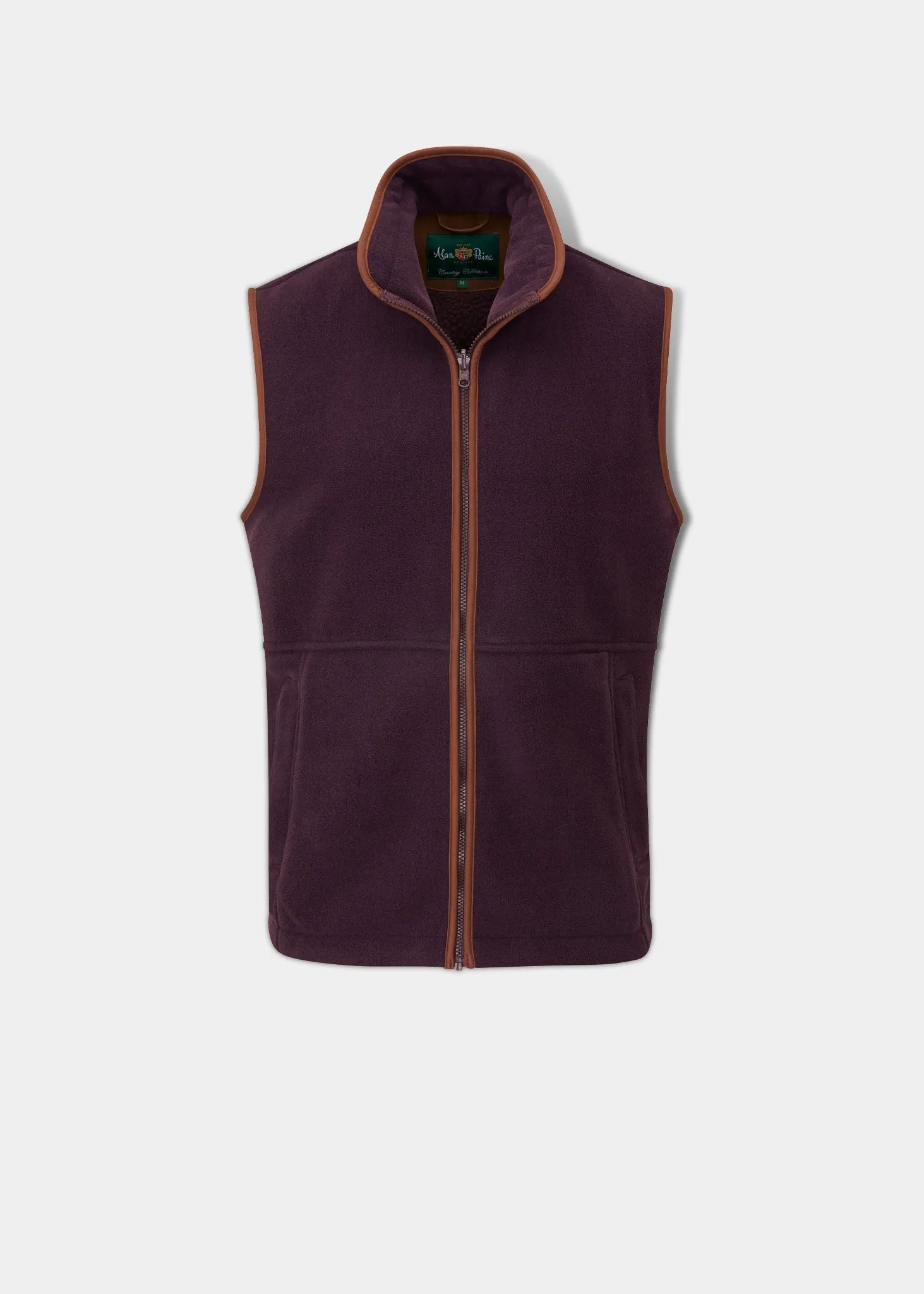 Aylsham Children's Fleece Waistcoat In Plum