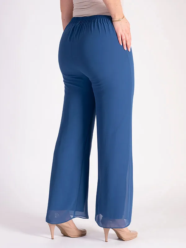 Azure Chiffon Trousers