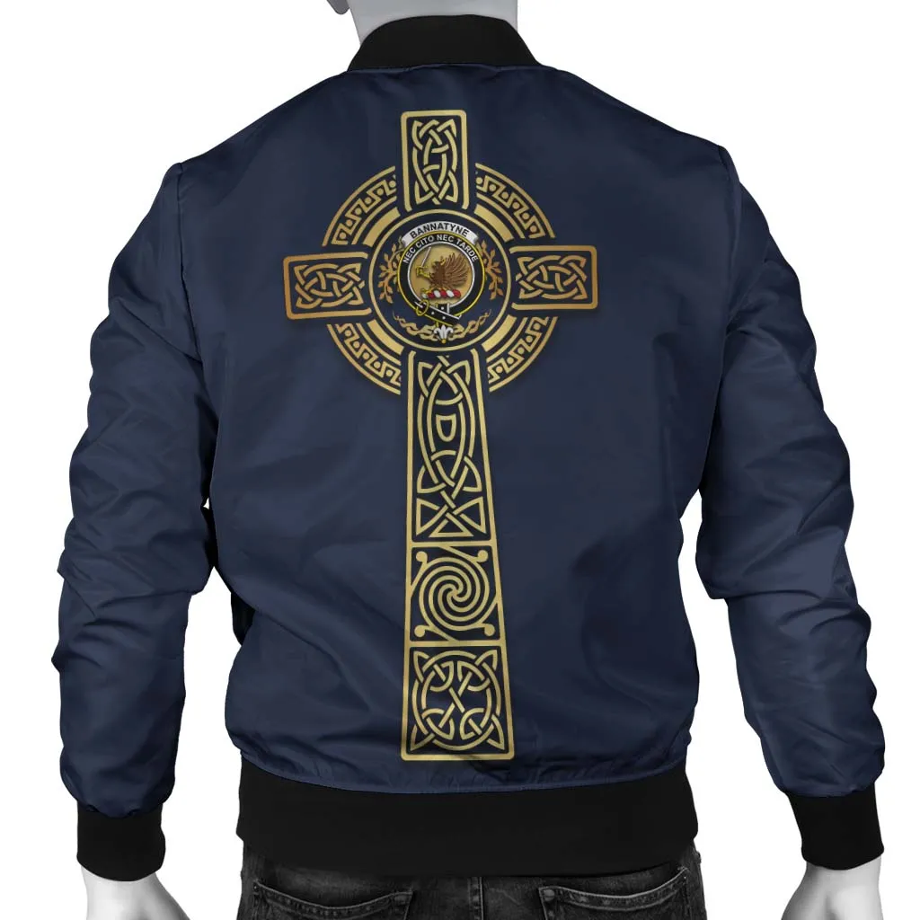 Bannatyne Clan Bomber Jacket with Golden Celtic Tree Of Life