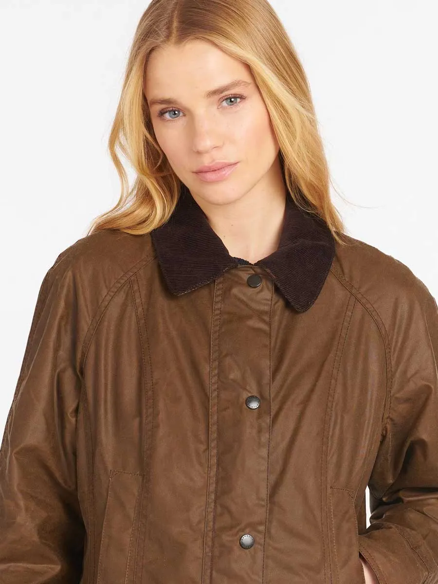 BARBOUR Beadnell Wax Jacket - Women's - Bark