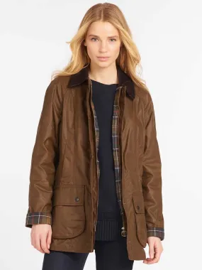 BARBOUR Beadnell Wax Jacket - Women's - Bark