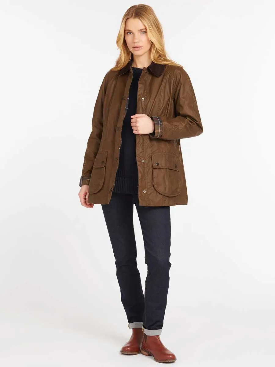 BARBOUR Beadnell Wax Jacket - Women's - Bark