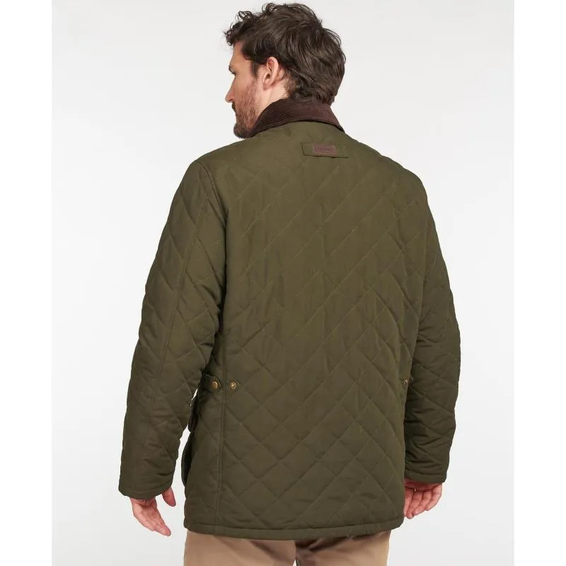 Barbour Burton Mens Quilted Waterproof Jacket - Dark Olive