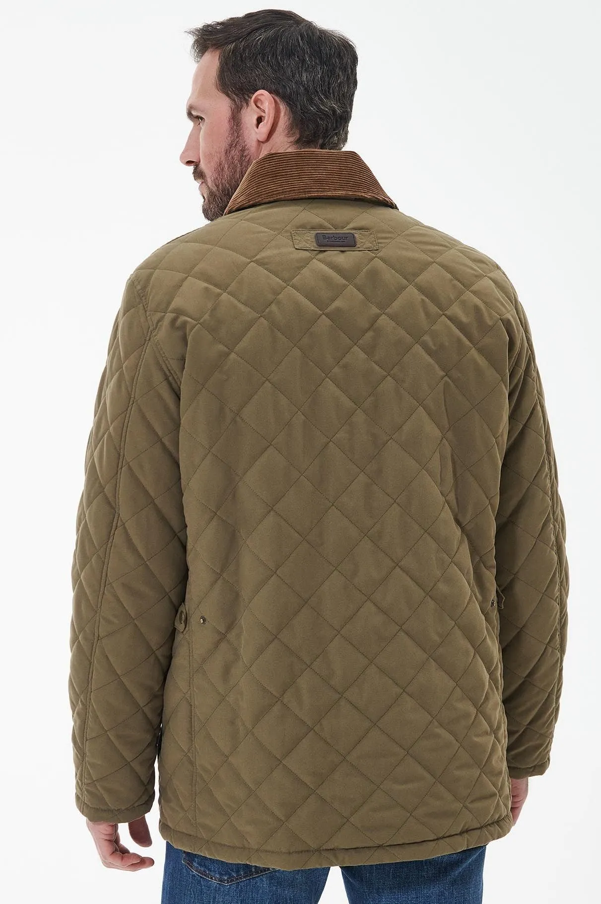 Barbour Burton waterproof, breathable Quilt in Olive MQU1306OL52