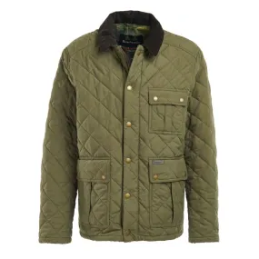 Barbour Horsley Mens Quilt Jacket - Army Green/Classic Tartan