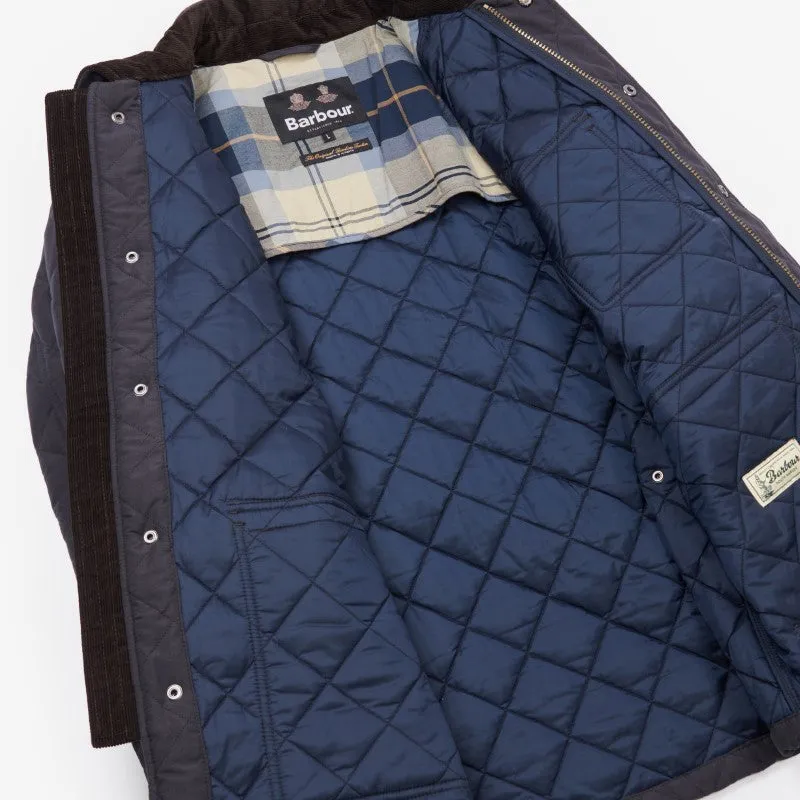 Barbour Horsley Mens Quilt Jacket - Navy/River Birch Tartan