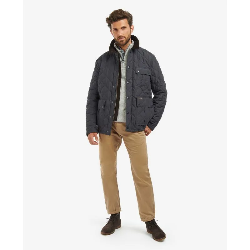 Barbour Horsley Mens Quilt Jacket - Navy/River Birch Tartan