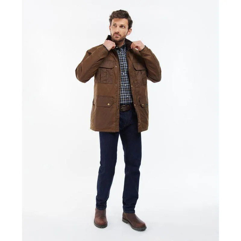 Barbour Malcolm Mens Wax Jacket - Brown