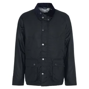 Barbour Men's Ambleside Wax Jacket in Navy/Blue Granite Tartan