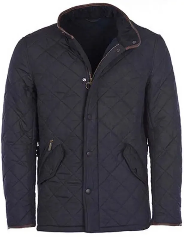 BARBOUR Powell Quilted Jacket with Fleece Lining - Mens - Navy