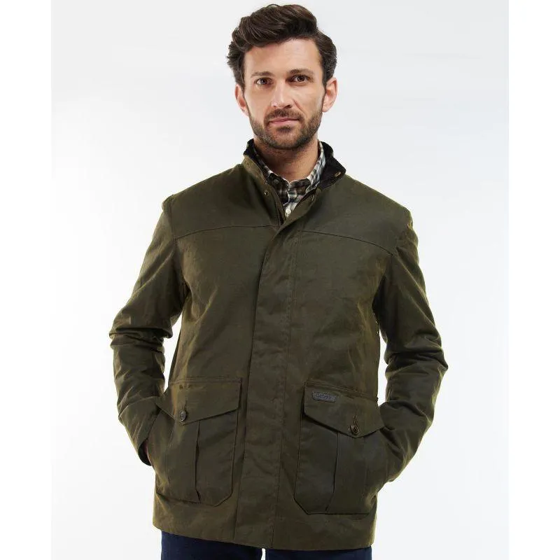 Barbour Sheldon Mens Wax Jacket - Olive