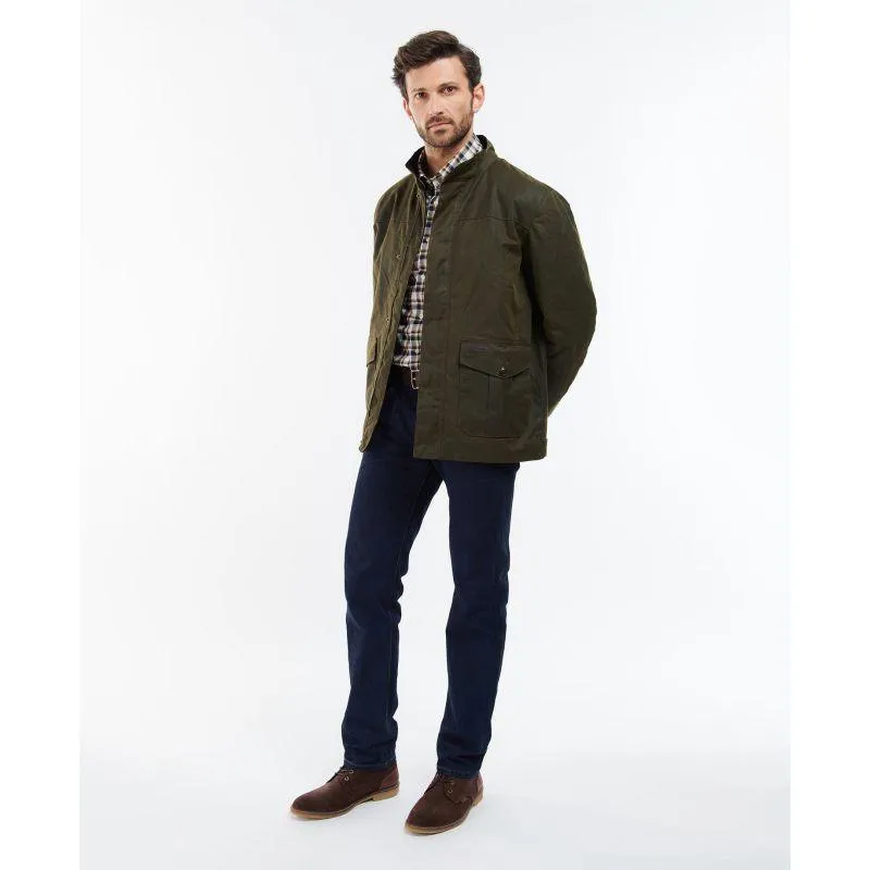 Barbour Sheldon Mens Wax Jacket - Olive