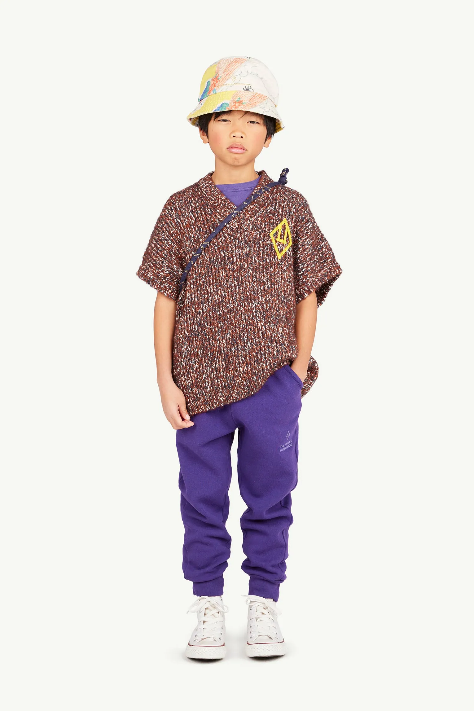 Bat Kids Vest Brown