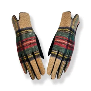 Beige Tartan Gloves (GL11)