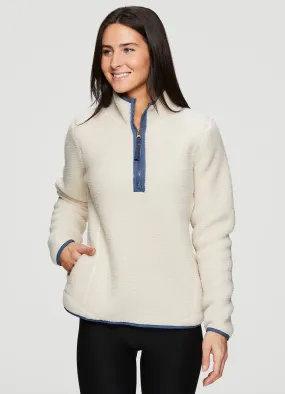 Berber 1/4 Zip Mock Neck Pullover