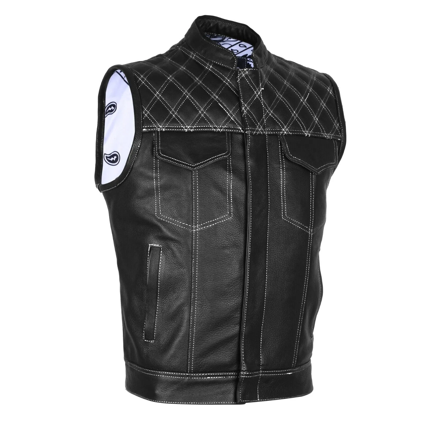 BGA Motorcycle Club Touring Diamond Quilted Leather Vests/Jacket