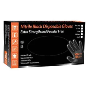 Black Nitrile Gloves