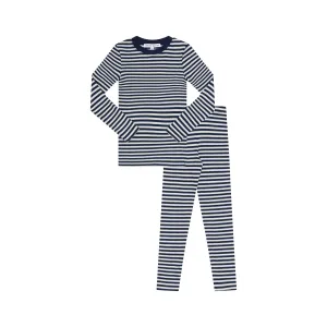 Blue Ivory Stripe Pajamas