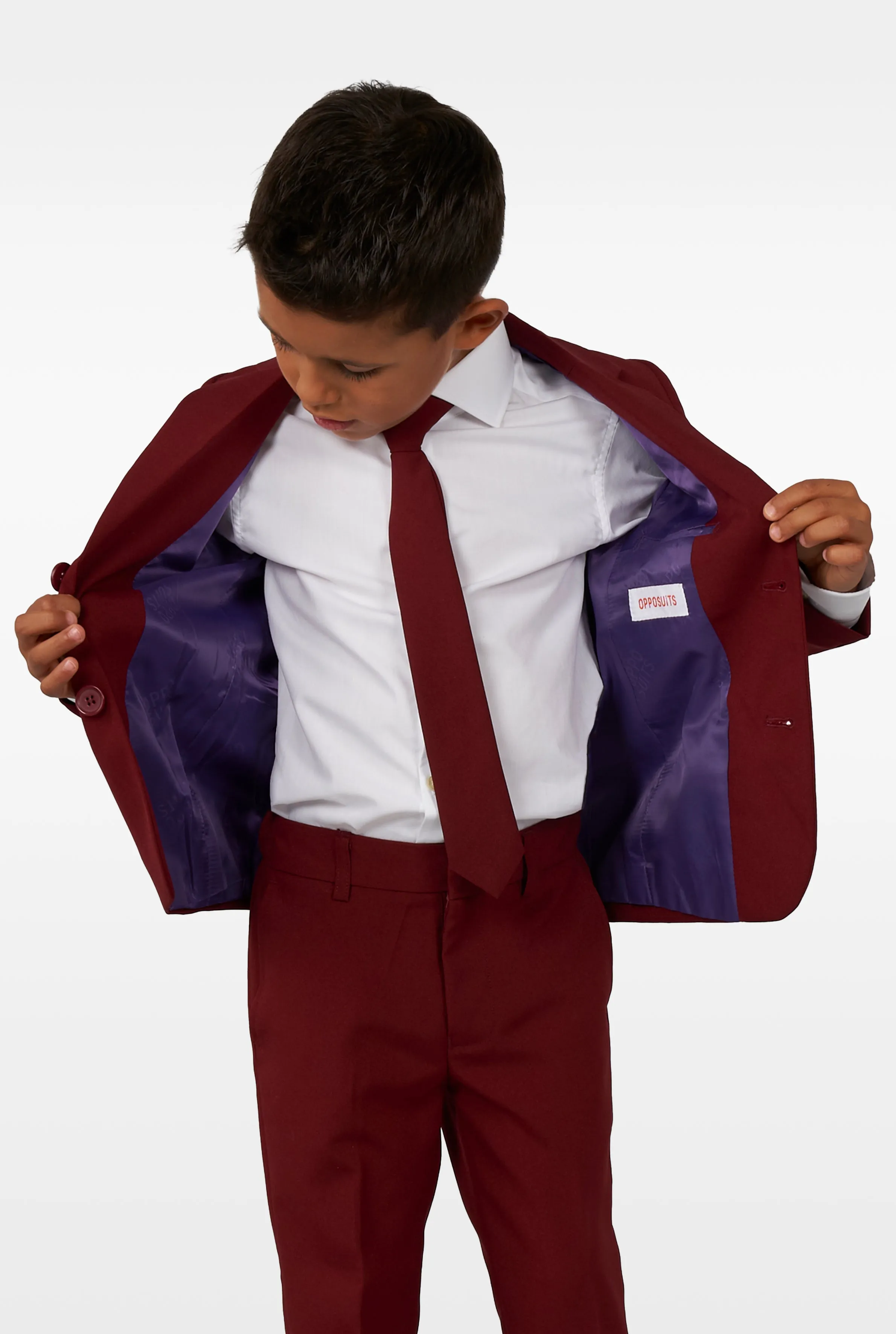 BOYS Blazing Burgundy Tux or Suit