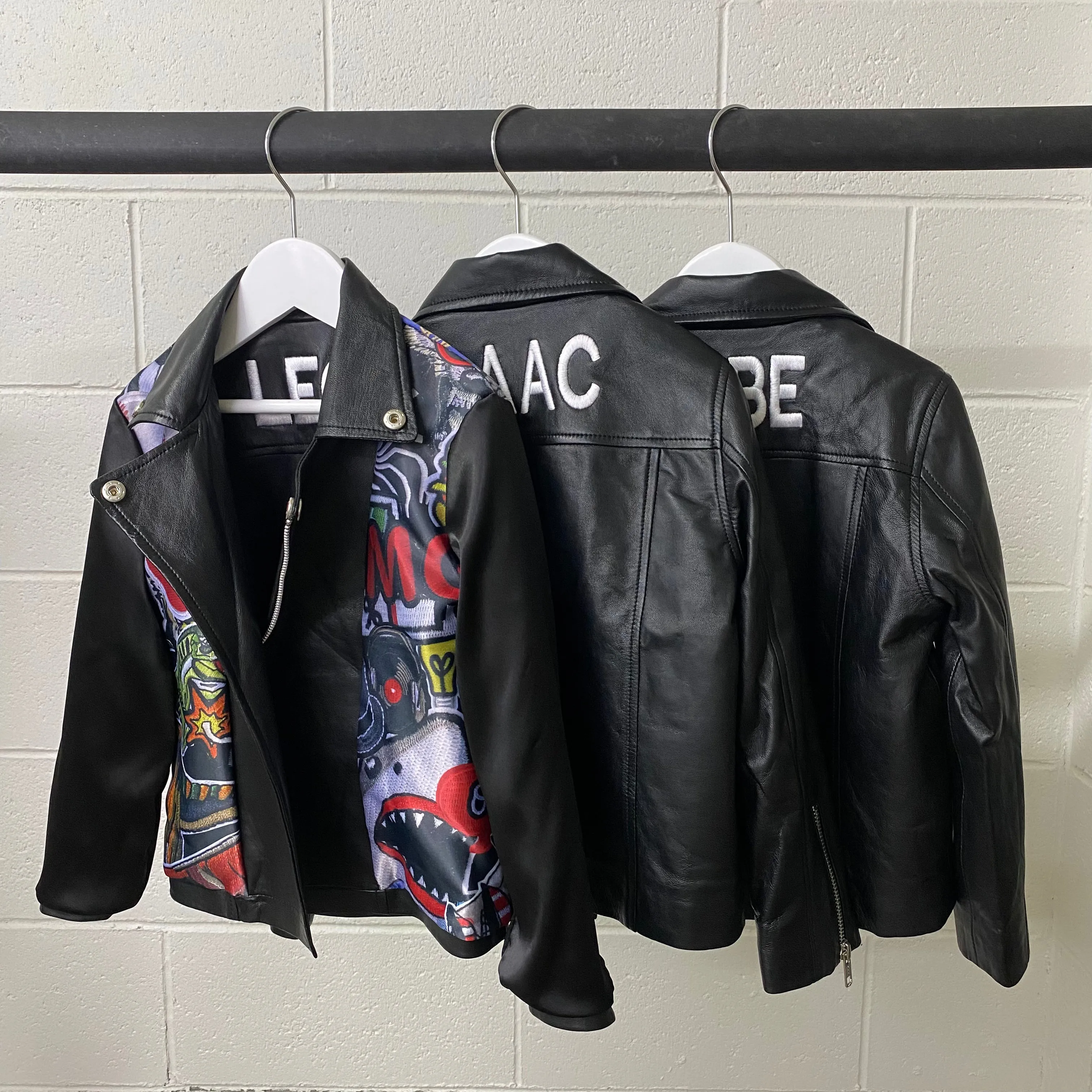 Boys Reversible Leather/Bomber Jacket