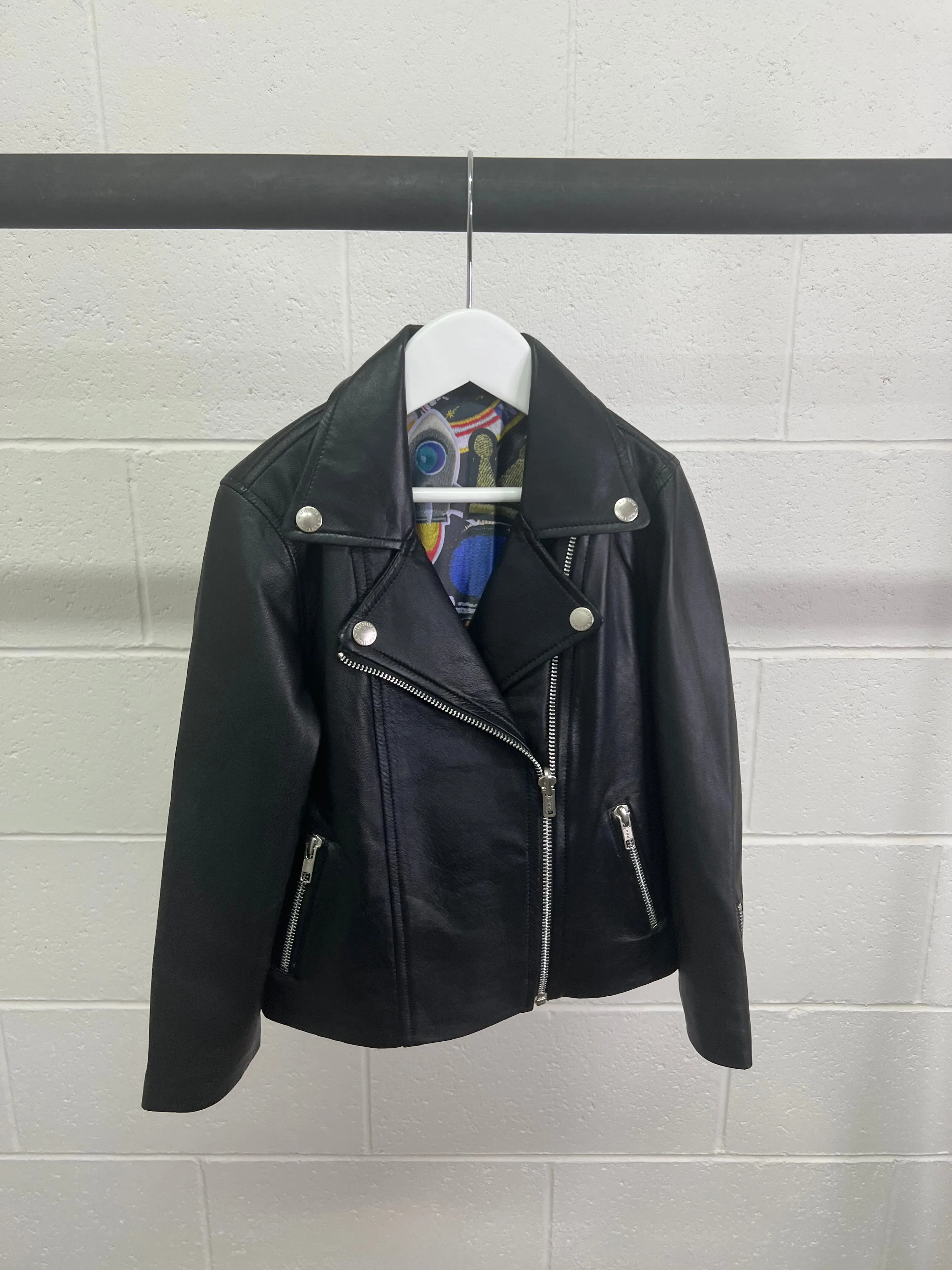 Boys Reversible Leather/Bomber Jacket