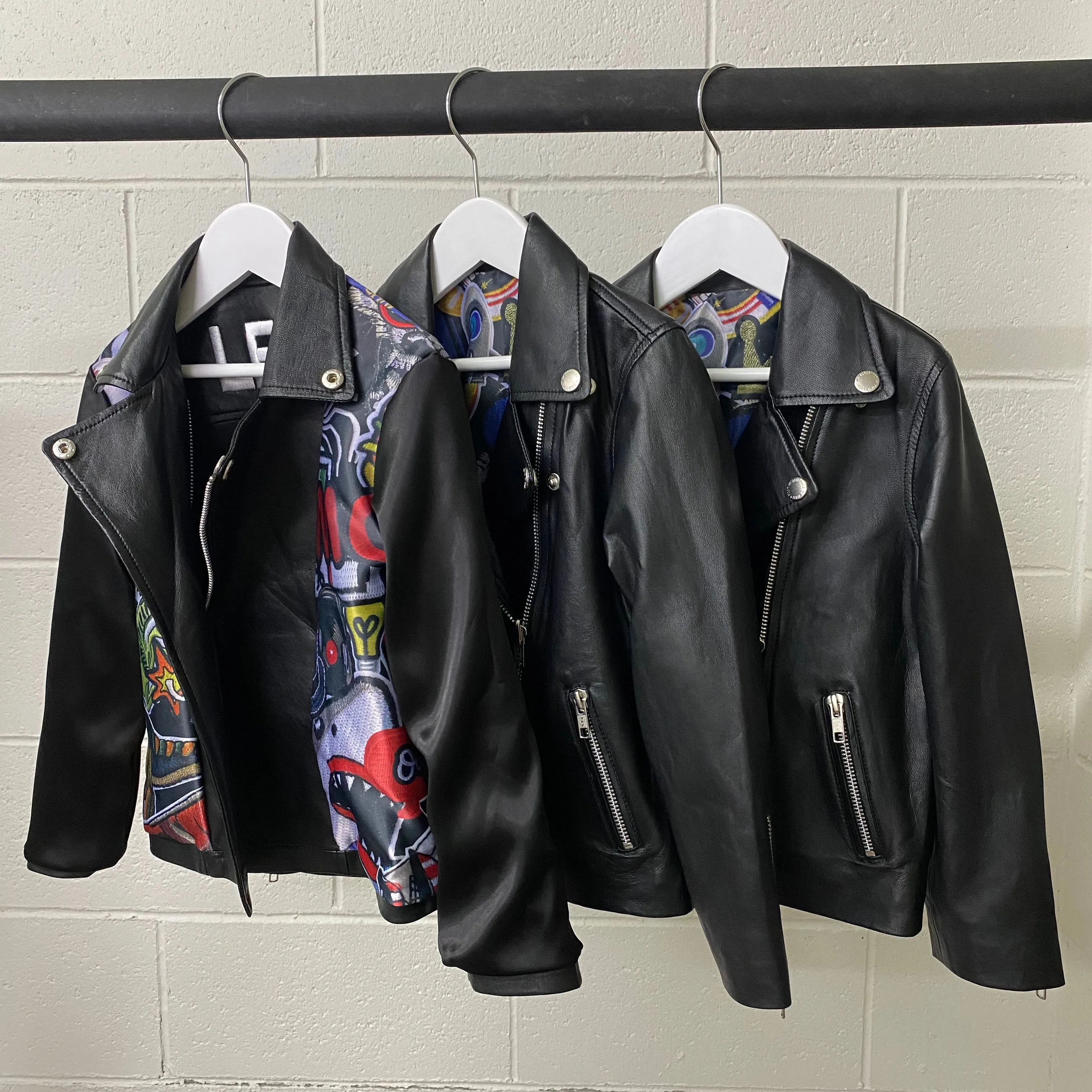 Boys Reversible Leather/Bomber Jacket