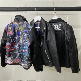 Boys Reversible Leather/Bomber Jacket