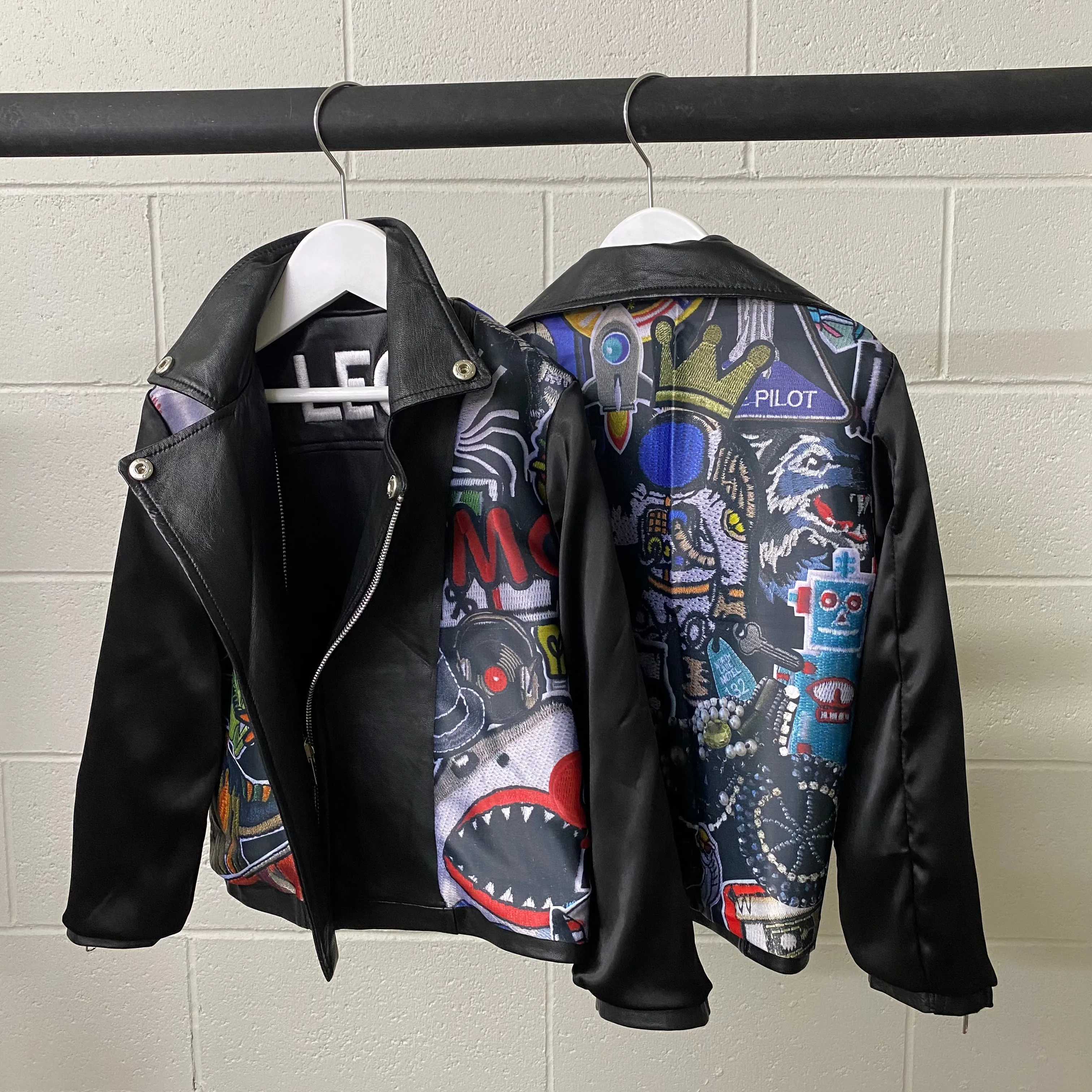 Boys Reversible Leather/Bomber Jacket