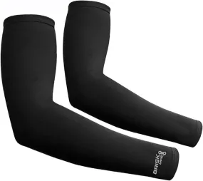 Brisk cycling arm warmer sleeve soft shell thermal Black compression Pair