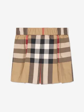 Burberry Baby Girls Mini Anjelica Check Skirt In Beige