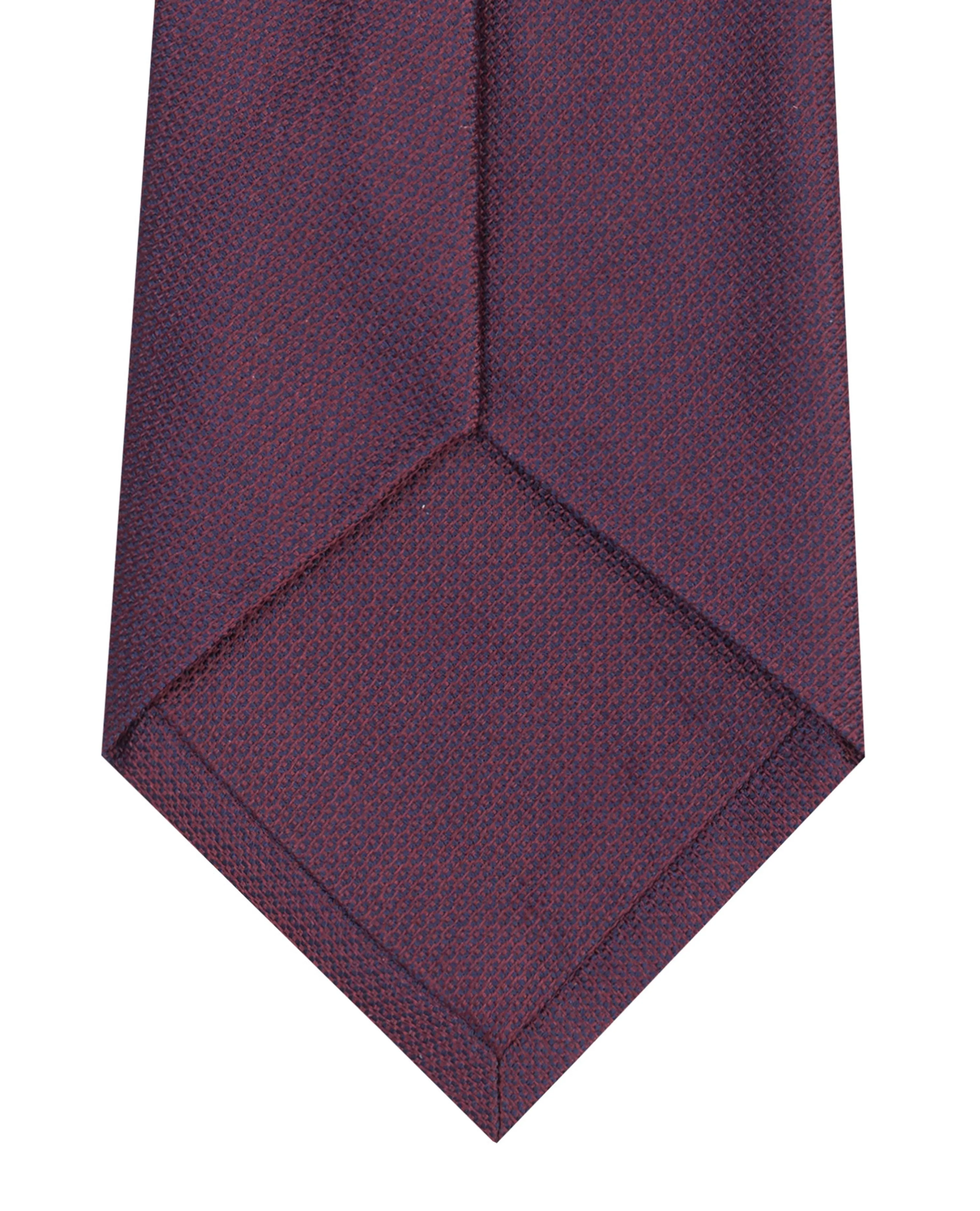 Burgundy Slim Silk Tie