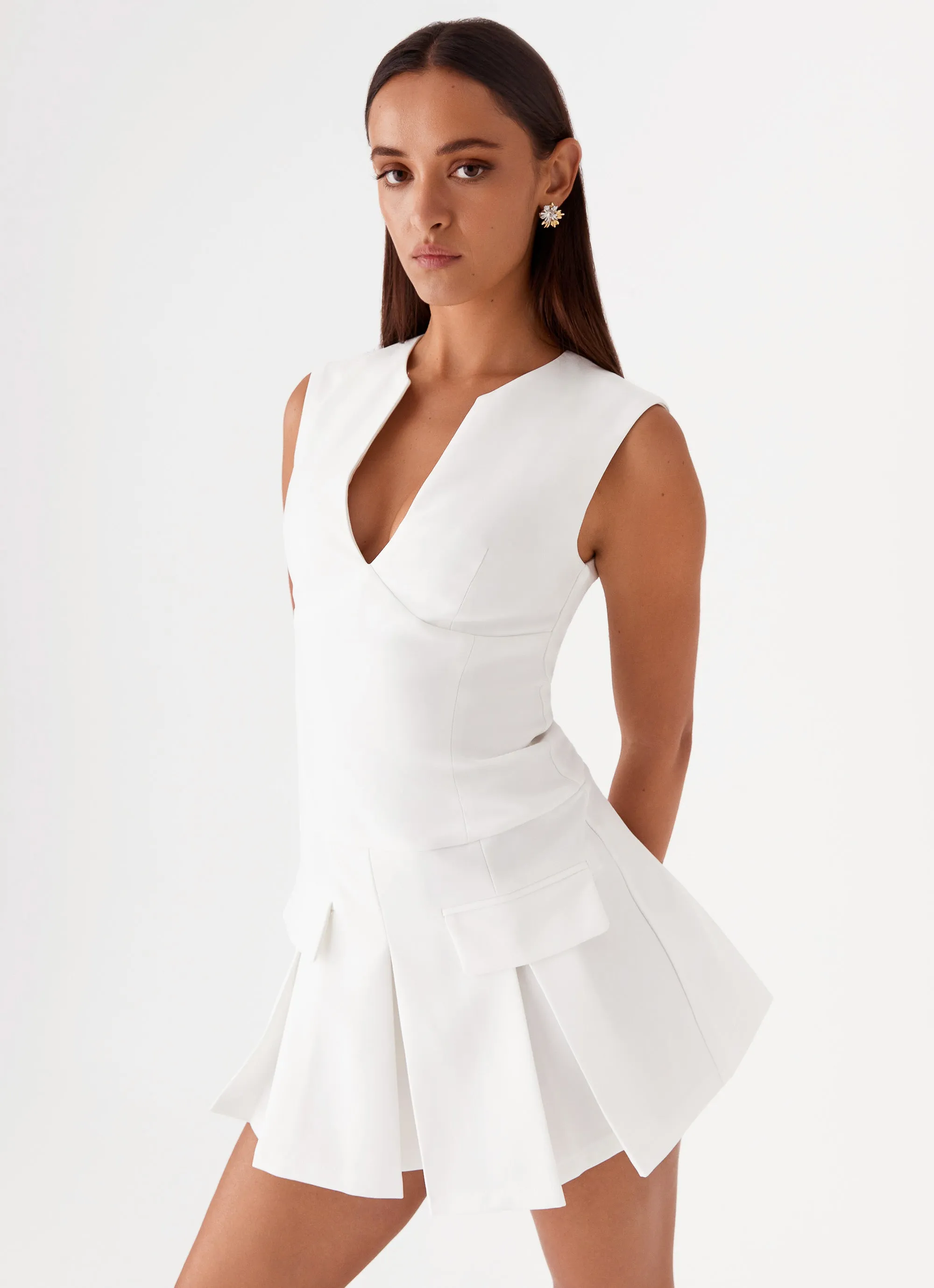 Cassia Mini Dress - White