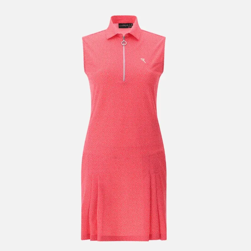 Chervò Jully S/L Polo Dress - Pink Print