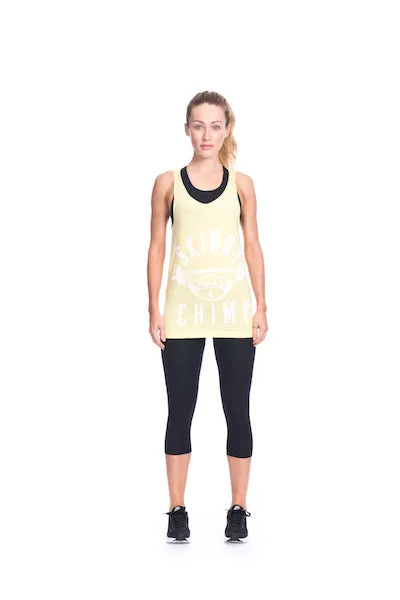 Classic Raw Cut Unisex Gym Vest-Yellow